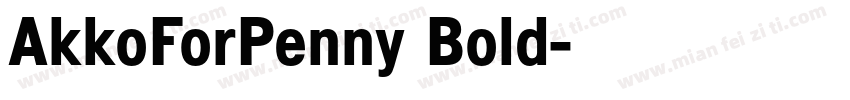 AkkoForPenny Bold字体转换